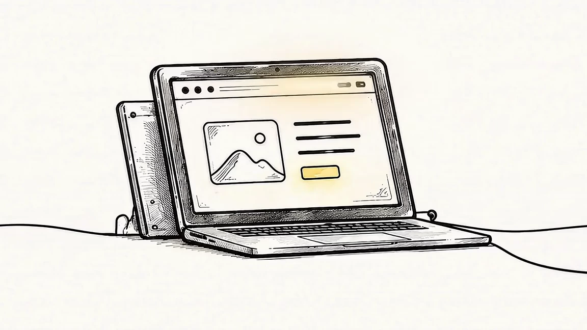 Websites ink illustration.