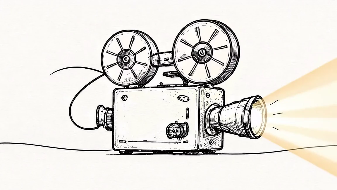 Motion Graphics ink illustration.